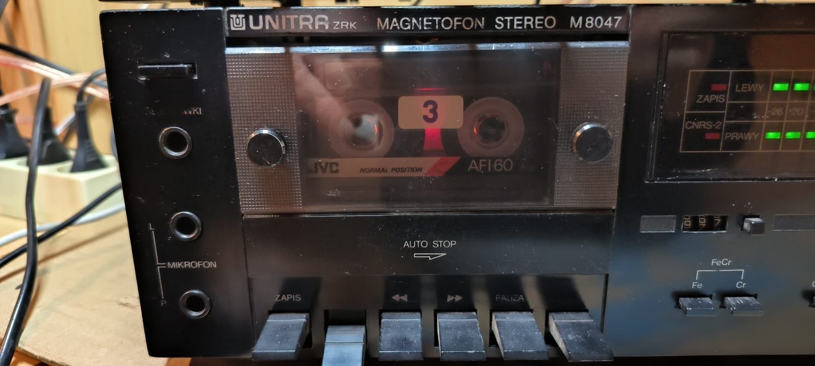 Magnetofon Unitra M8047 i Amplituner Unitra R8040