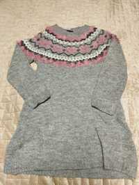 Tunika sweterkowa dla dziewczyny rozmiar 110/116. Zapraszam