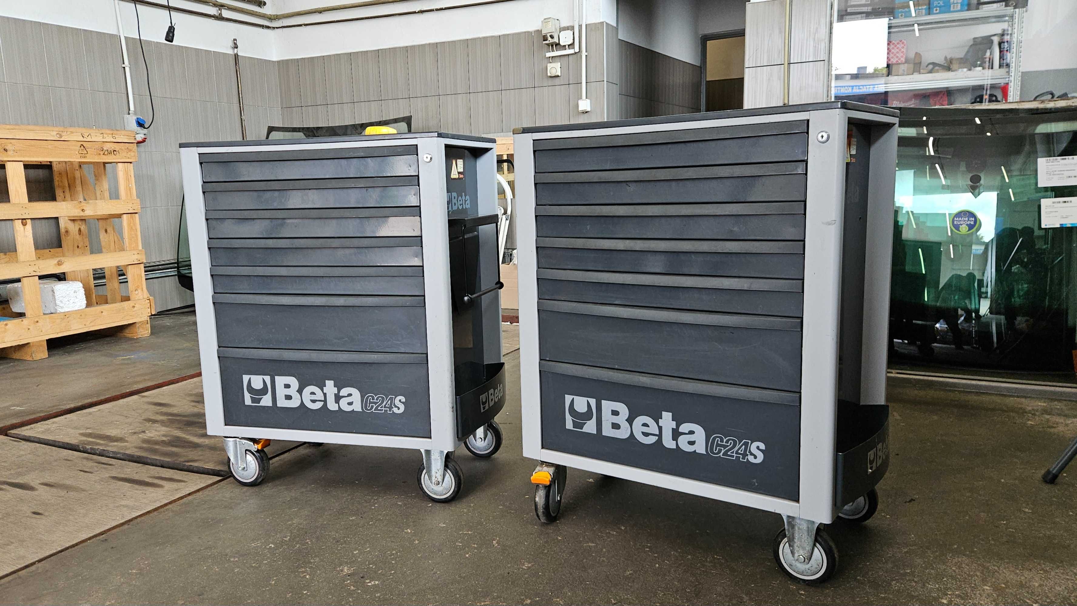 Komplet BETA: 2 x wózek narzędziowy BETA C24S + nowy fotel BETA 9563U