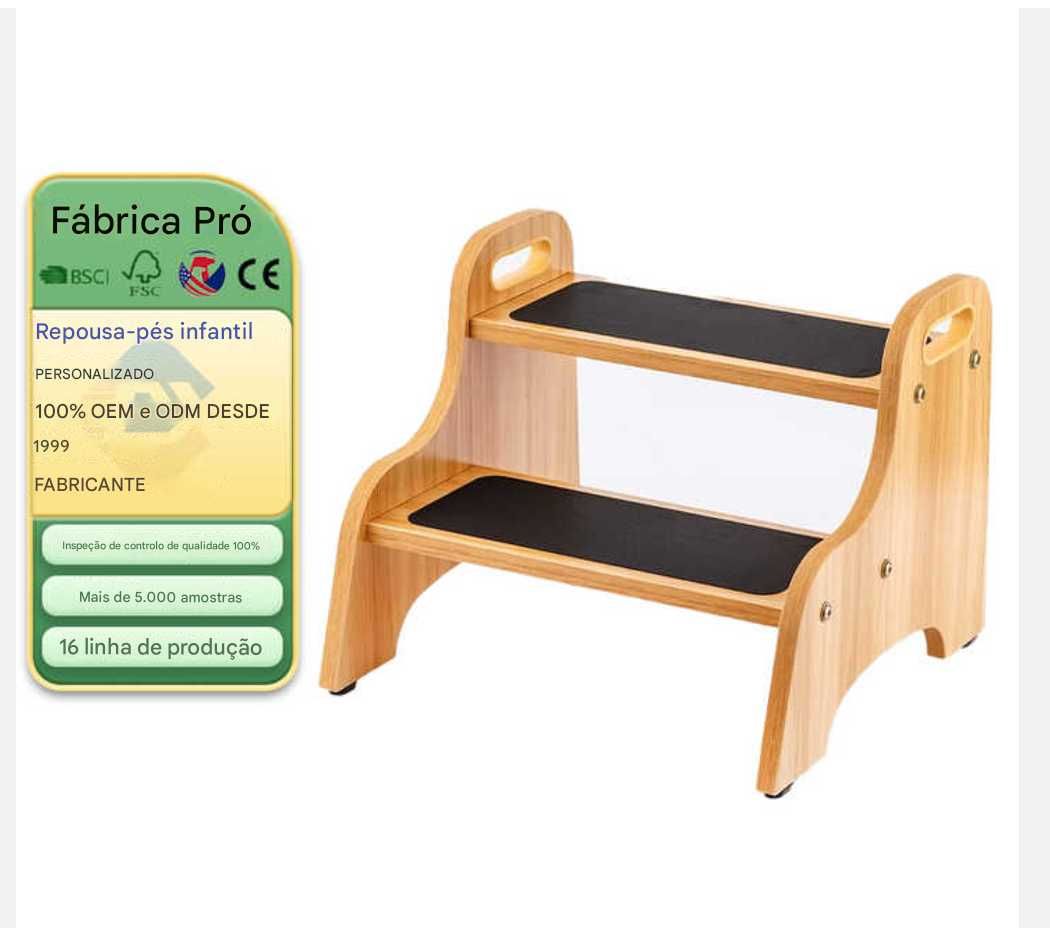 Piso Alzador Escala Para Niños De Madera Banco Taburete