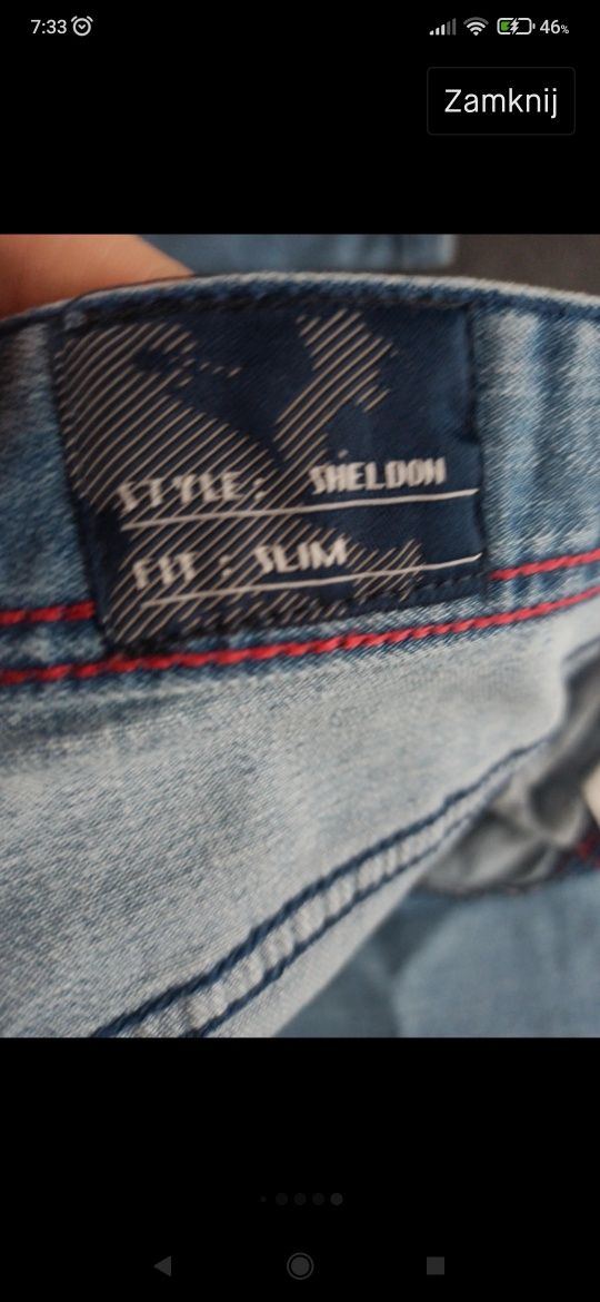 Spodnie jeansy męskie diverse L