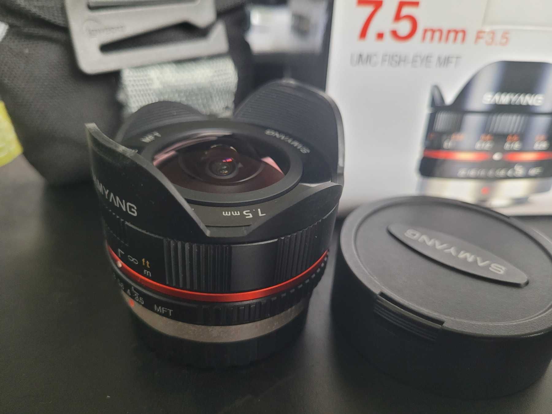 Samyang 7.5mm f/3.5 UMC Fish-eye Fisheye Panasonic/Olympus Micro 4/3