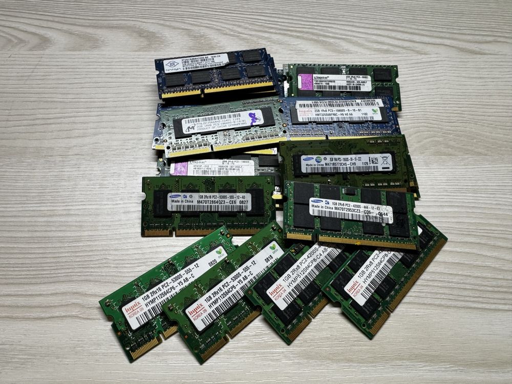 ‼️Лот за всі 27шт‼️Оперативна памʼять для ноутбука DDR3 so-dimm ddr2