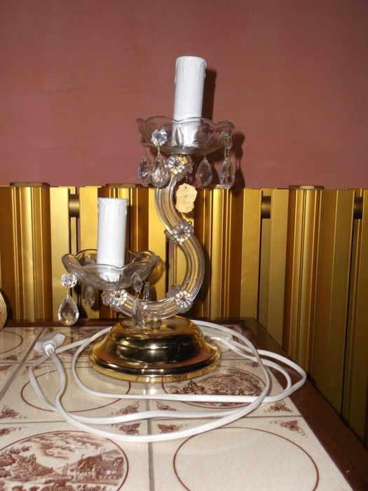 Lampa szkło kryształowe