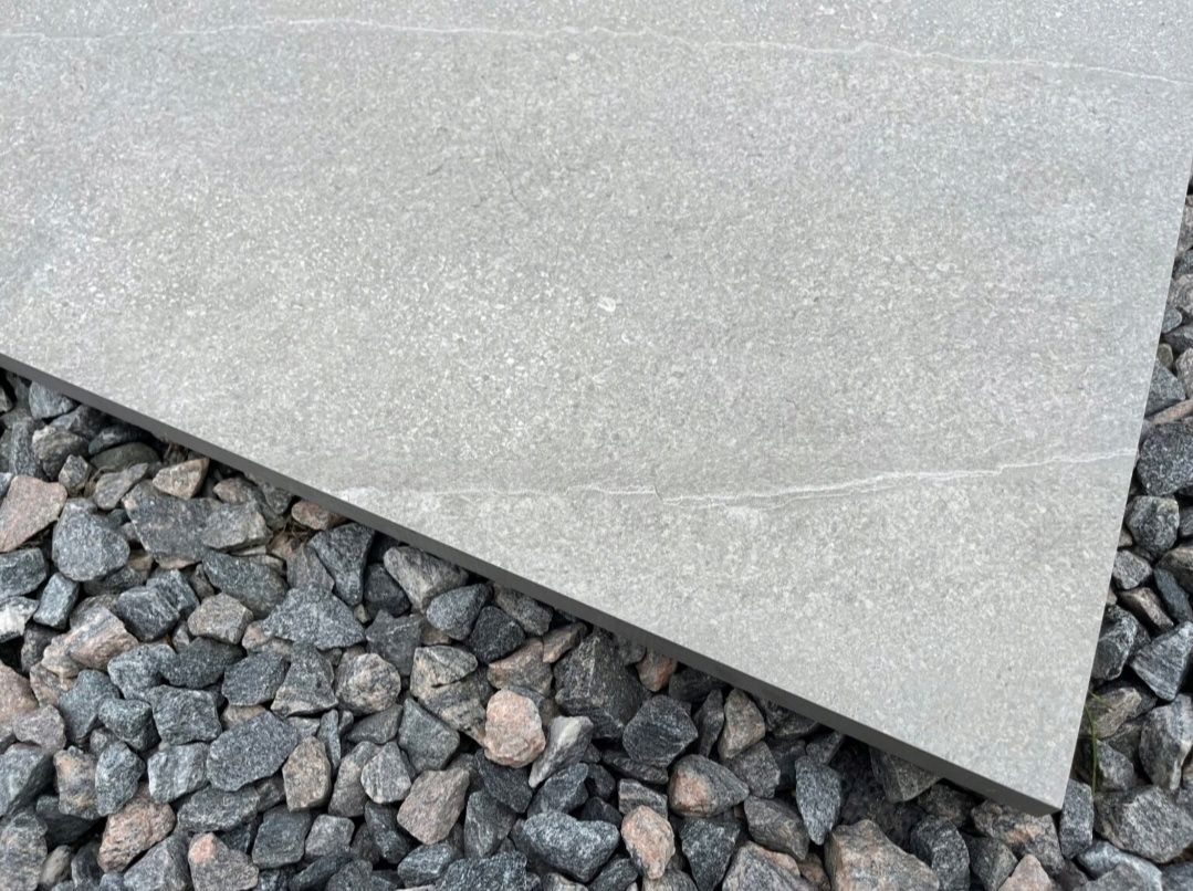 Płytki I tarasowe ogrodowe gres tarasowy gruby szary kamień grey 60x60