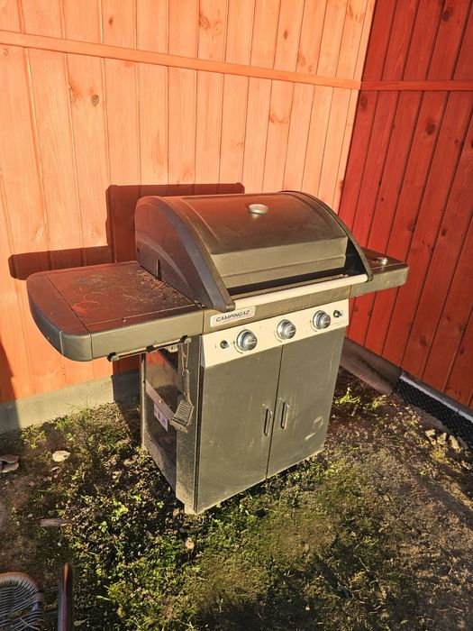 Grill gazowy duży świetny Campingaz zeliwny 3 palniki+ 1