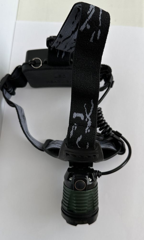 Ліхтарик налобний X-BALOG чорний,фонарь налобный