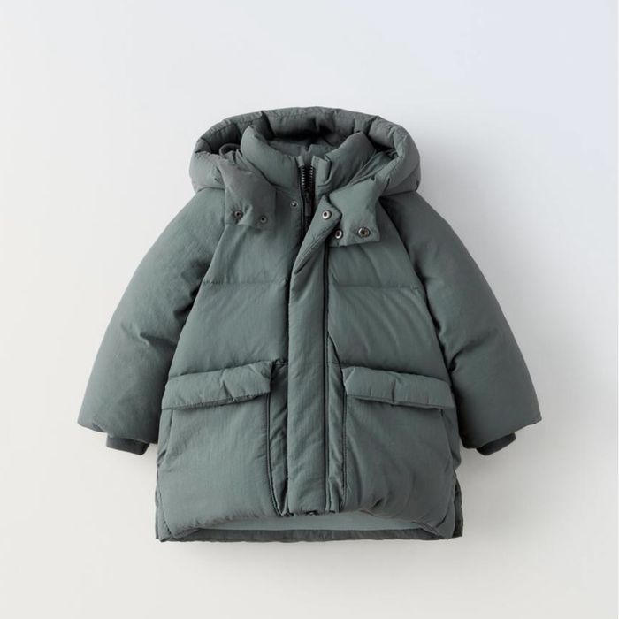 Куртка zara пухова зимова 116 см