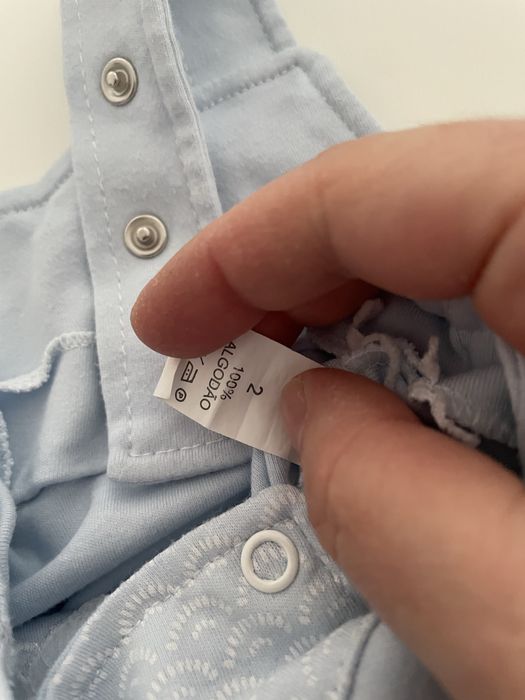 Jardineira de bebé 2 meses