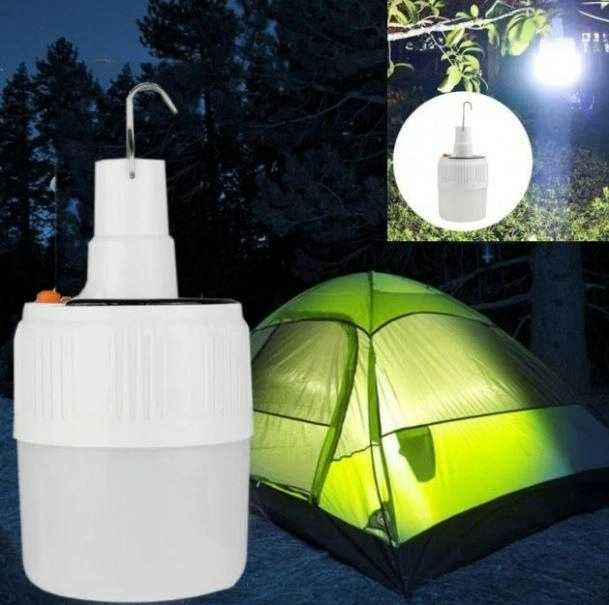 Ładowalna lampa wisząca LED do domu, kempingu