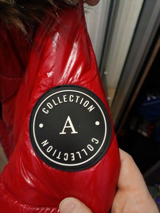 Kurtka lakierowana pikowana Andżela rM czerwona, nowa