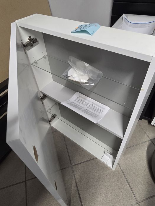 Szafka łazienkowa biała wisząca 60 cm poekspo