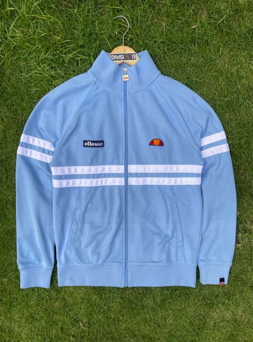 Ellesse rimini tracktop blue and white