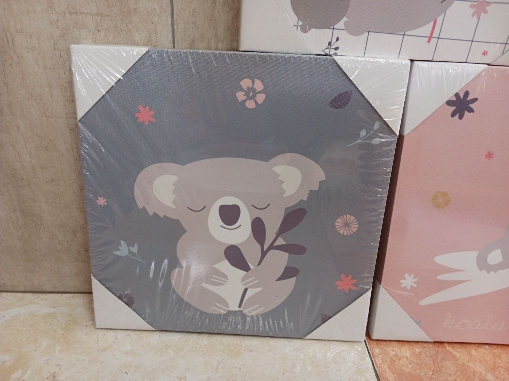 3 quadros quarto criança