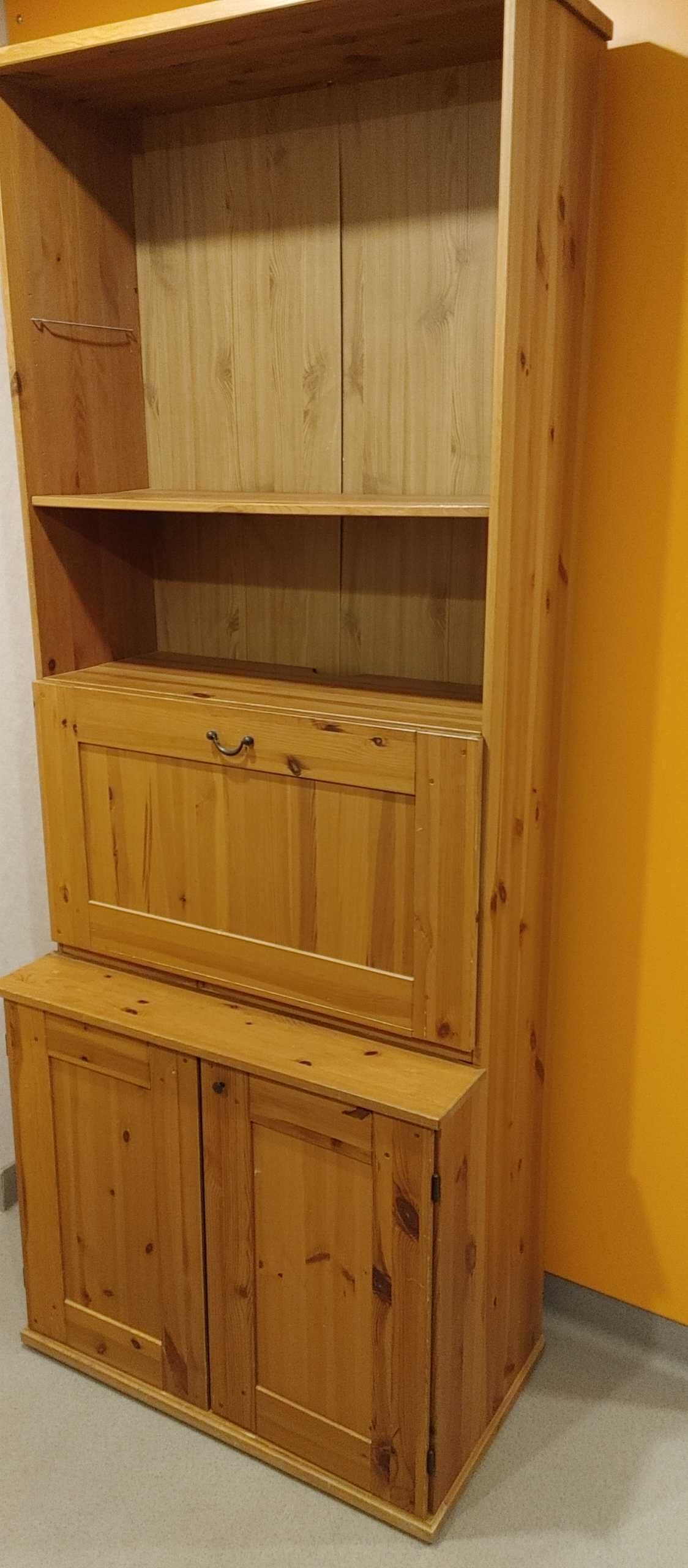 regał-komoda-szafa do pokoju dzieckaSTUVA- IKEA HEMNES-drewno-puf
