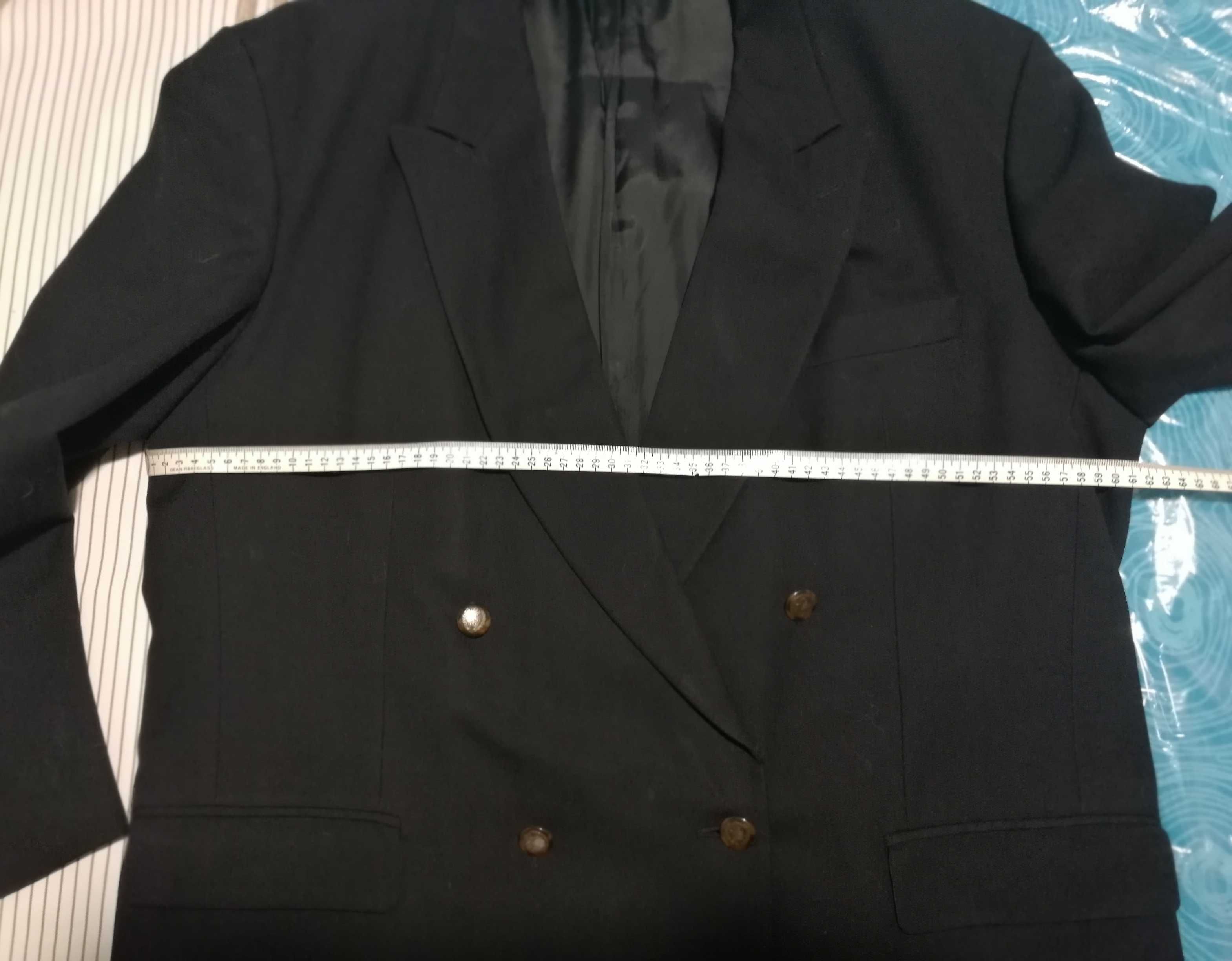 Casaco assertoado pura lã virgem OXFORD preto XL