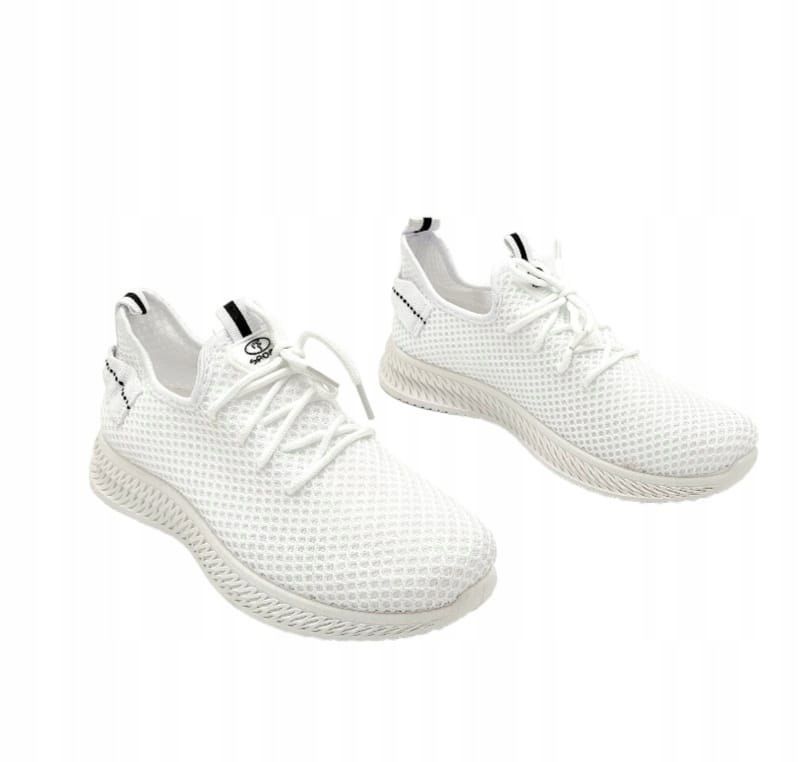 Białe buty sportowe damskie ażurowe lekkie rozmiar 37