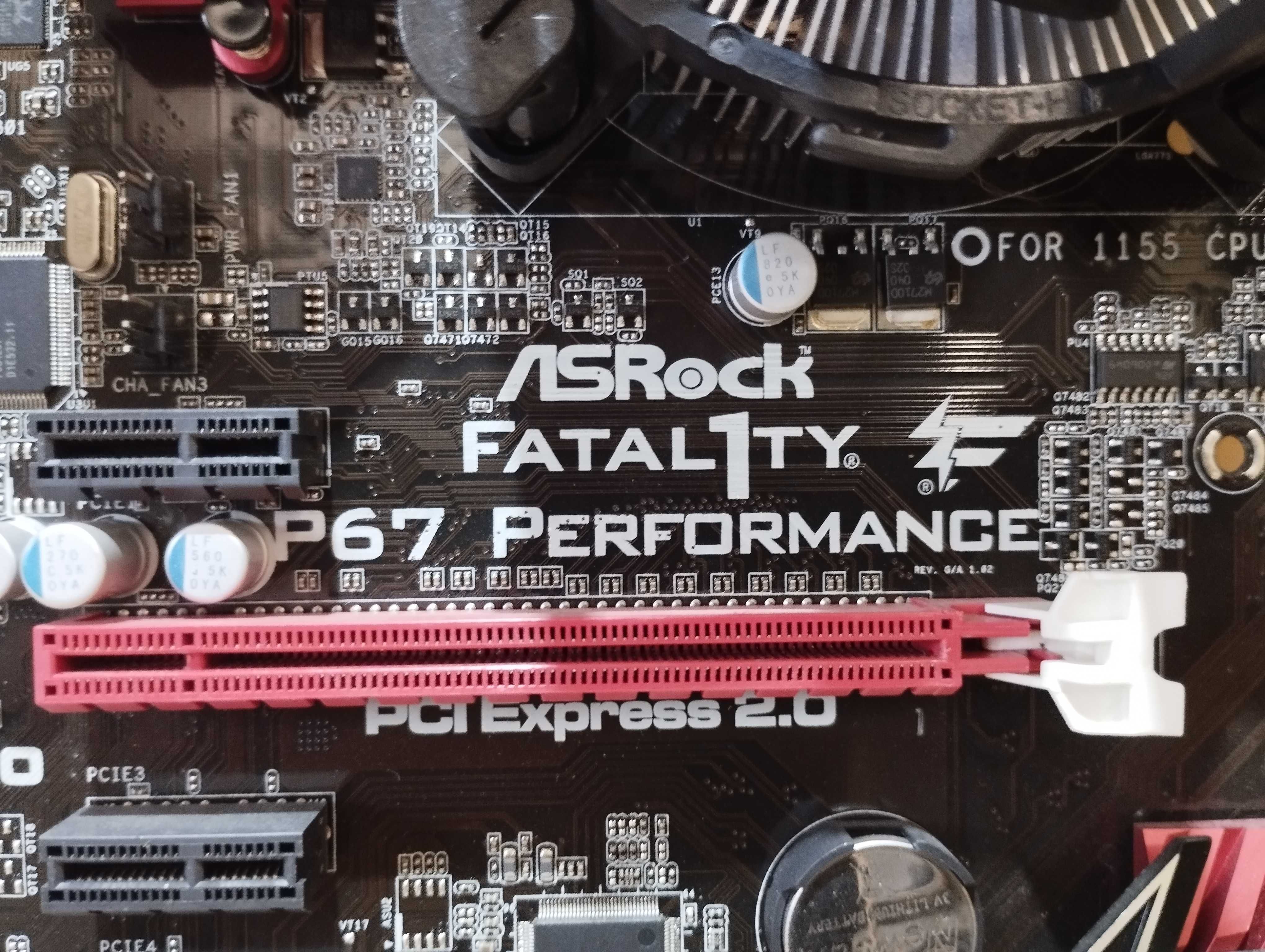 Материнська плата ASRock Fatal1ty P67 / Core i5 - 2500K / 8 GB DDR3