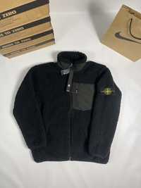 Stone Island sherpa шерпа чорна стон исланд куртка курточка тепла