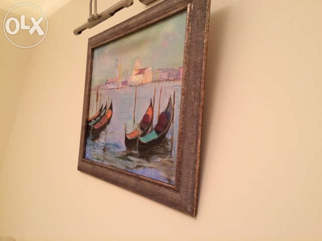Картина "Венеция" на холсте,масло, 60х50 см, в рамке
