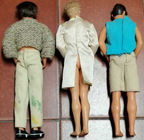 Lote 3 bonecos Ken 1968 Mattel Indonesia Vintage Ken Barbie Doll