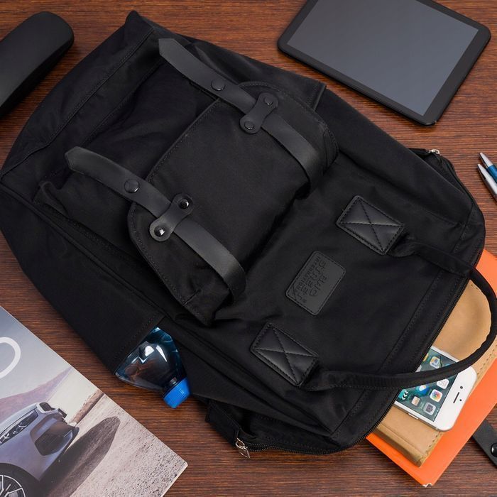 Plecak trekkingowy podróżny bagaż elegancki retro czarny duży Bag nowy