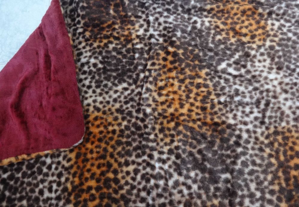 Cobertor / Manta com estampa de leopardo