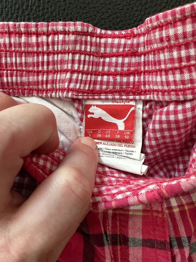 Krótkie spodenki, szorty w kratkę Puma rozm. S