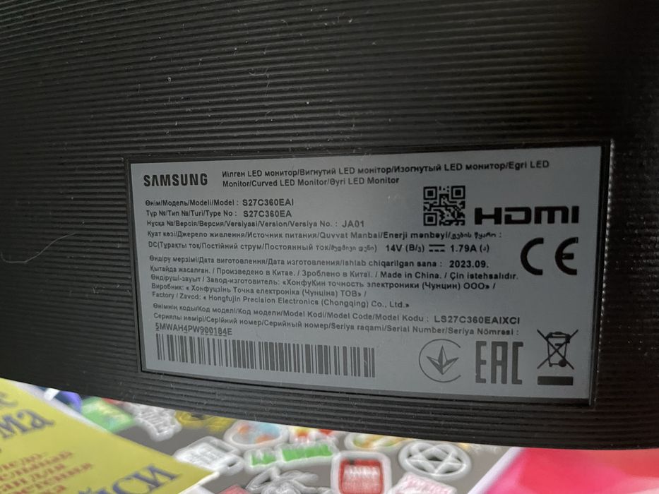 Монитор Samsung 27 (s27c360eai)