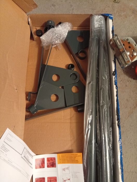 Plotek przeciwsniegowy 2 rurowy nowy 240cm kolor ral7016