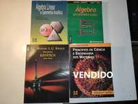 Vários Livros: Engenharia, Matemática, Álgebra, Desenho Técnico, etc.