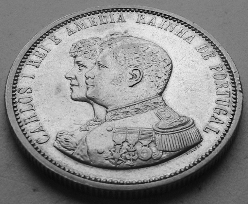 Португалия 1000 реалов 1898 Открытие Индии Серебро Тираж