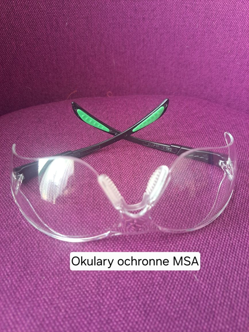 Okulary ochronne MSA przeciwodpryskowe,NOWE