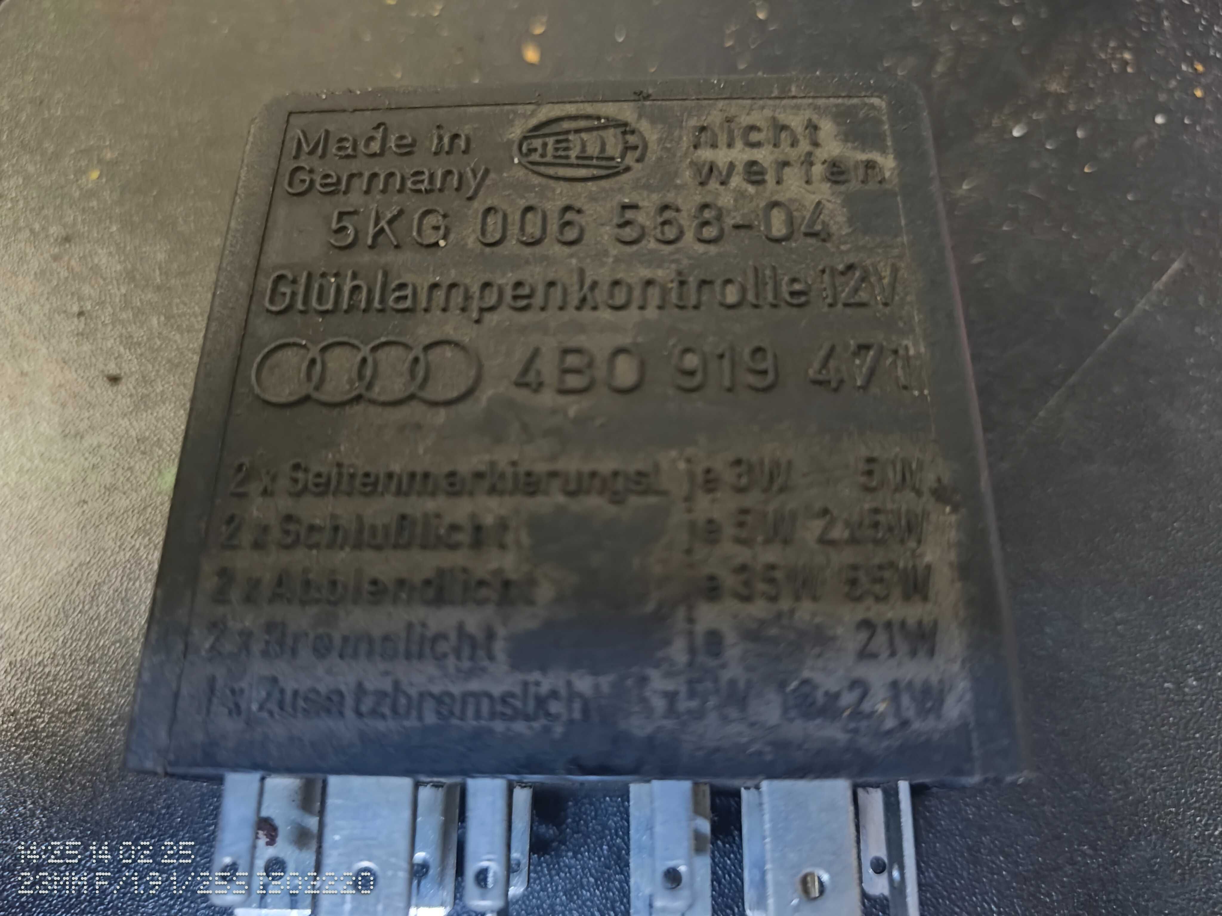 Audi A4 B5 A6 C5 Passat B5 Superb Przekaźnik Świateł 387