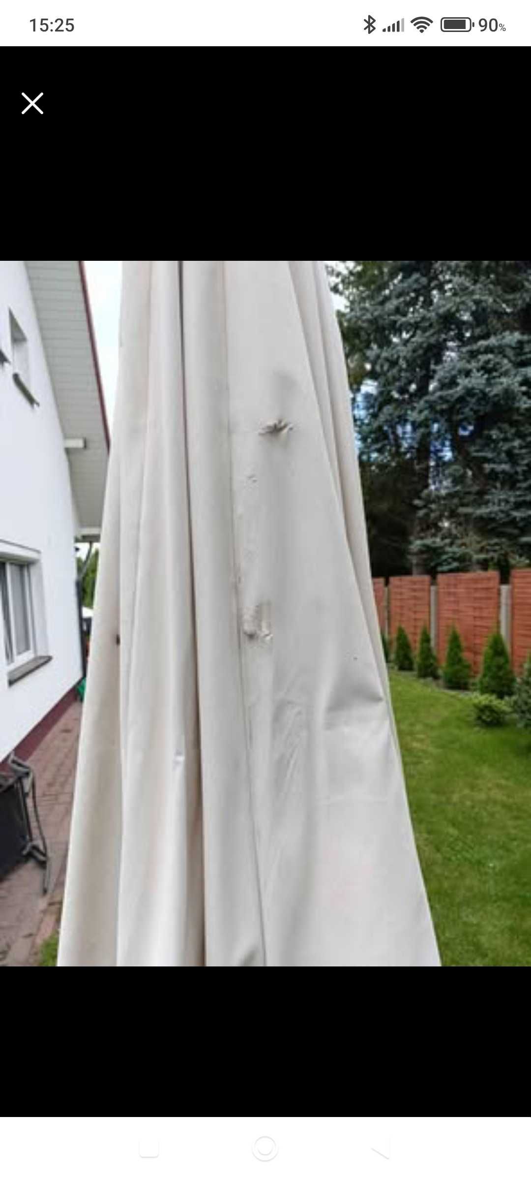 Parasol ogrodowy o średnicy 4 m