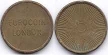 EUROCOIN LONDON - żeton do automatów z Wielkiej Brytanii