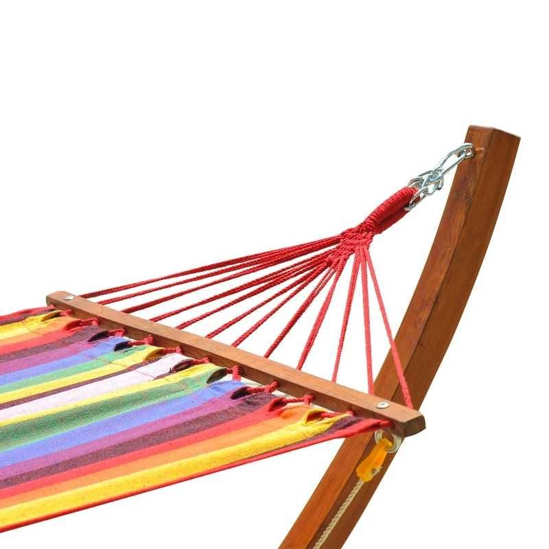 Cama Rede com Suporte de Madeira
