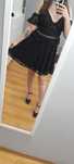 Czarna sukienka wieczorowa Restyle styl goth rock metal punk rozmiar M