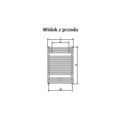 PURMO grzejnik łazienkowy drabinkowy biały 1134 x 600 mm 665W +głowica
