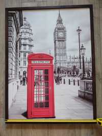 obraz Londyn budka telefoniczna 83x63 cm