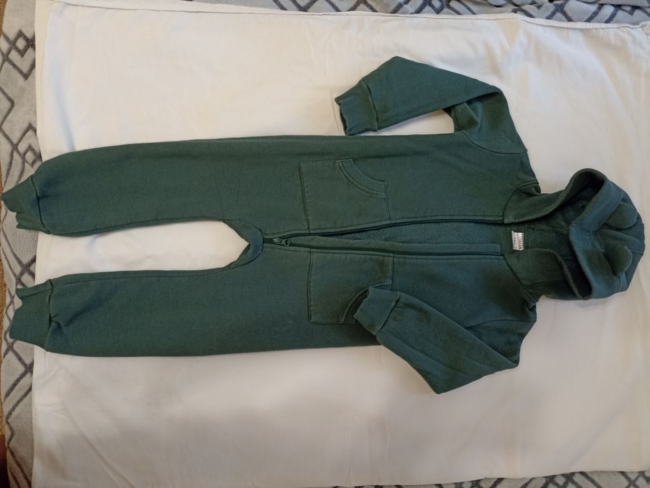 Слип комбинезон флисовый теплый на осень зиму поддева 104 98