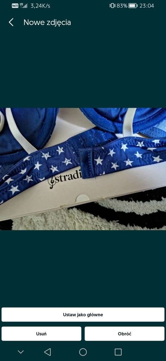 Stanik biustonosz push-up bielizna NEW YORKER nowy. xs.  70B  75B