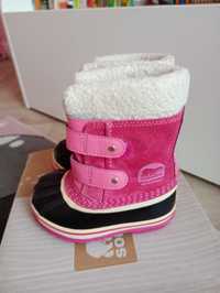 Buty zimowe śniegowce marki Sorel dla dziewczynki 24