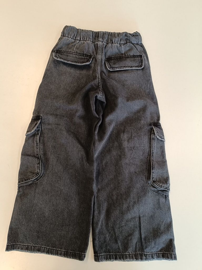 Spodnie jeansowe kuloty, Zara 134