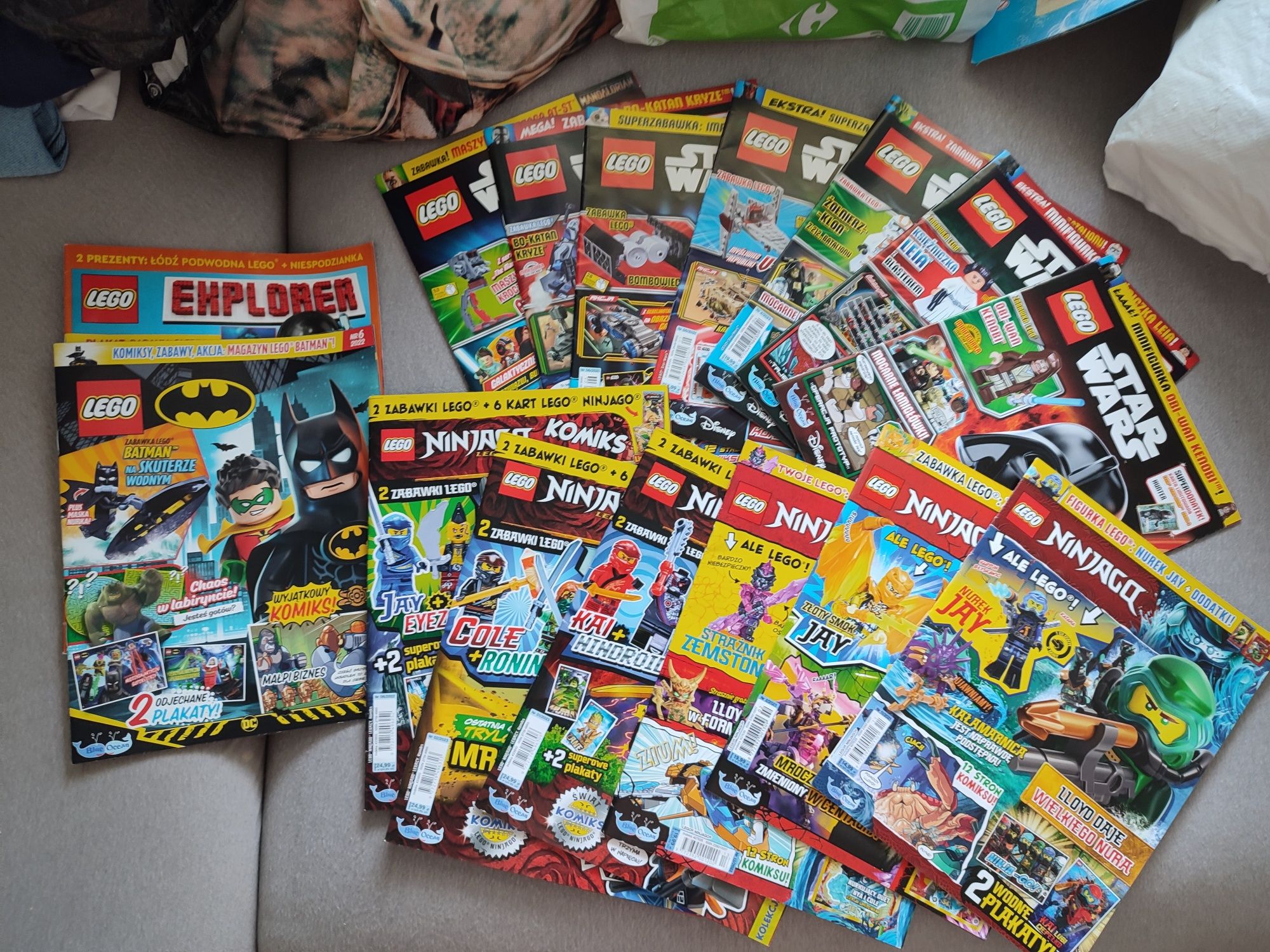 65 magazynów Lego, czasopisma bez dodatków, nie wypełnione. Bez n