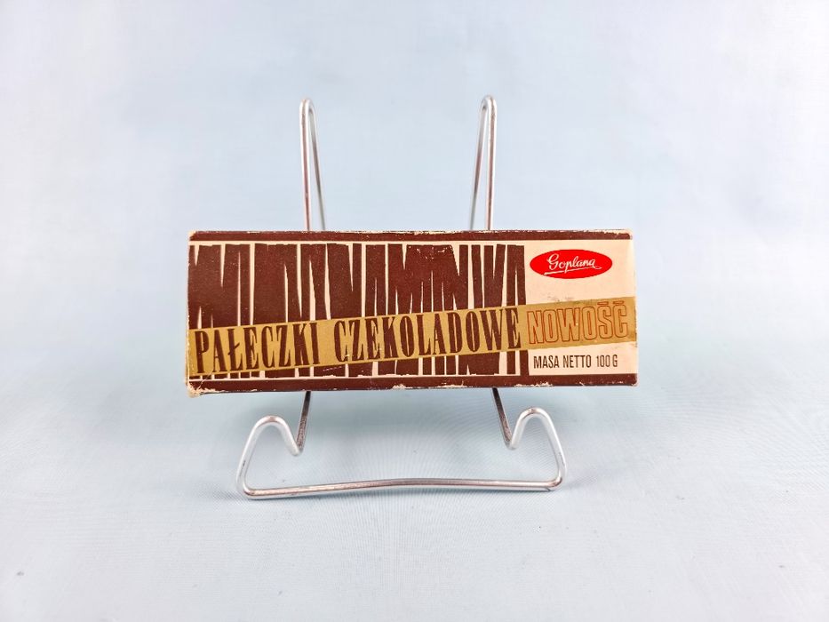 Stare pudełko po słodyczach Goplana pałeczki czekoladowe PRL