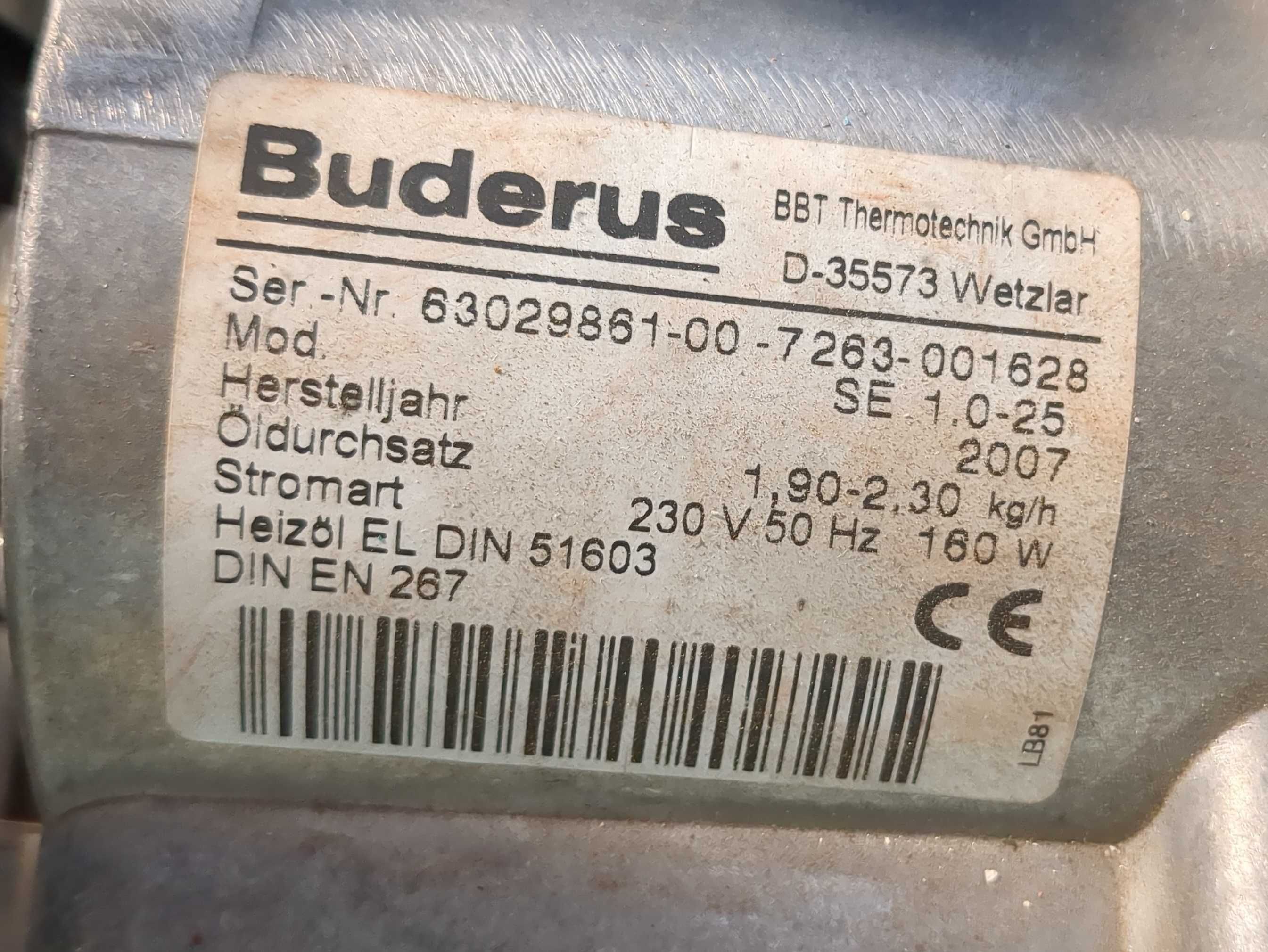Piec kocioł olejowy Buderus Logano G125 WS SE 21-25 kW olej opałowy