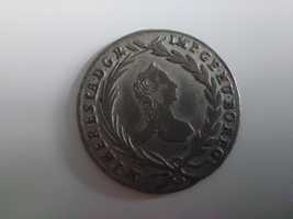 Moneta srebrna 10 Krajcarów (Kreuzer) 1765r, bardzo niski nakład!