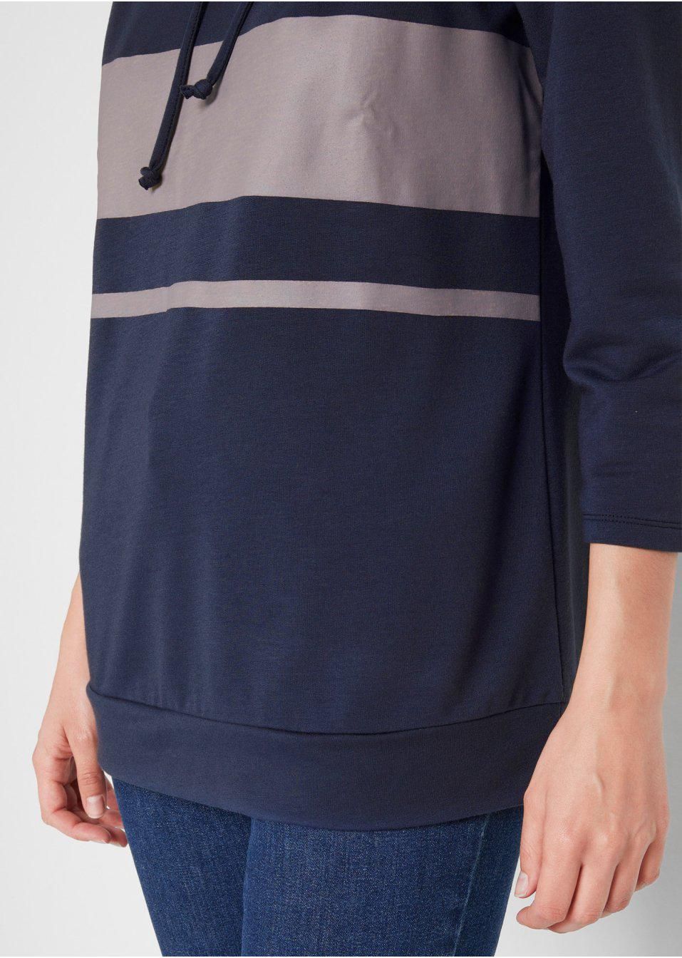 B.P.C bluza z kapturem granatowa cienka ^40/42