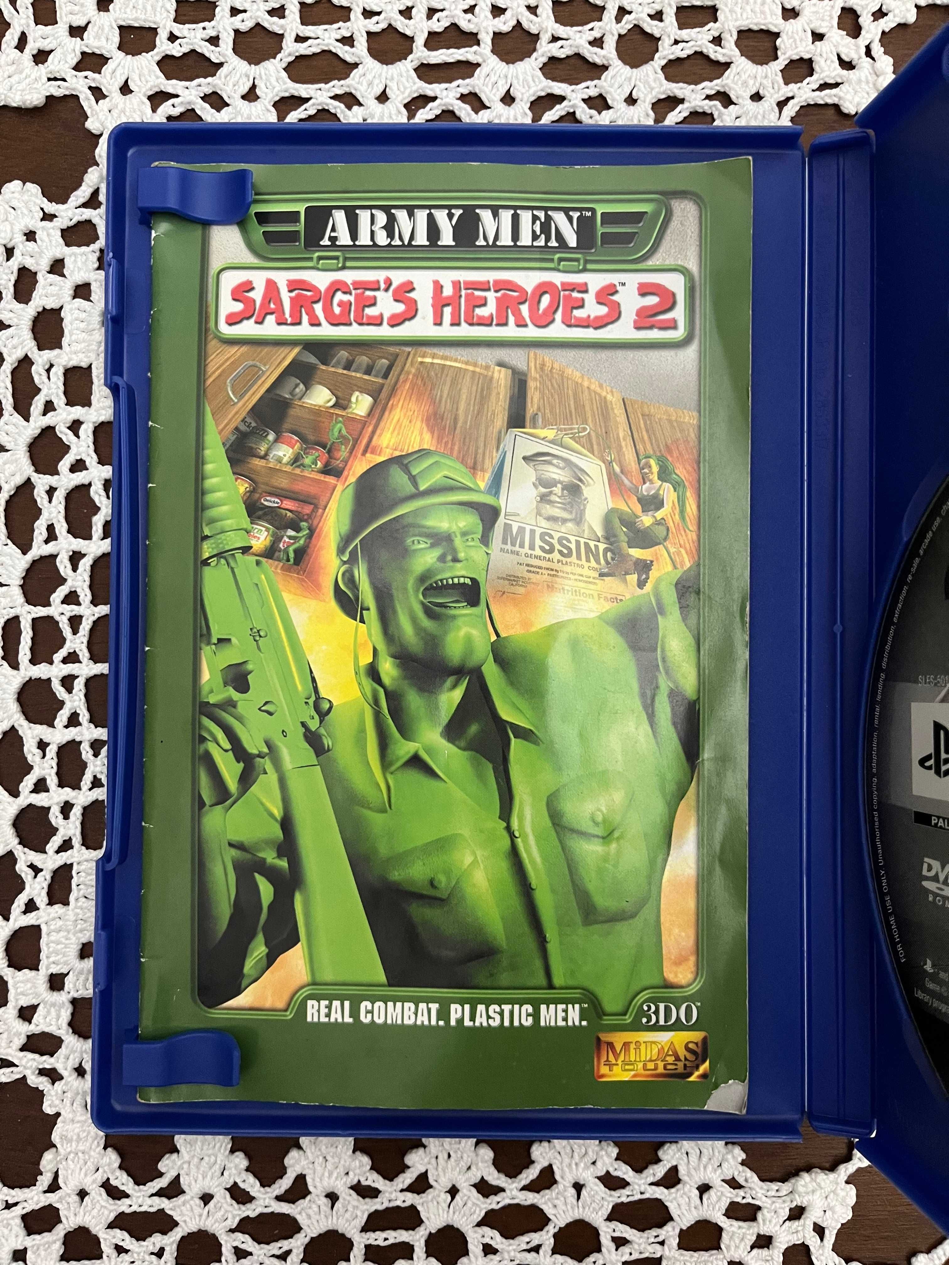 Pack jogos PS2 - Army Men: Sarge's Heroes 2 e Army Men: RTS (USADOS)